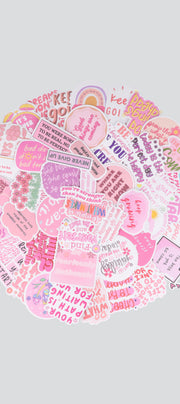 Set 50 stickers frases