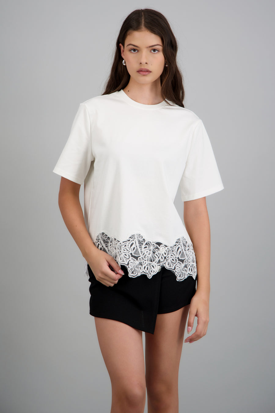 Playera con encaje