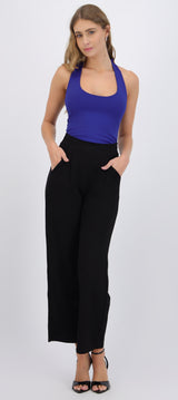 Pantalón modal detalle resorte espalda