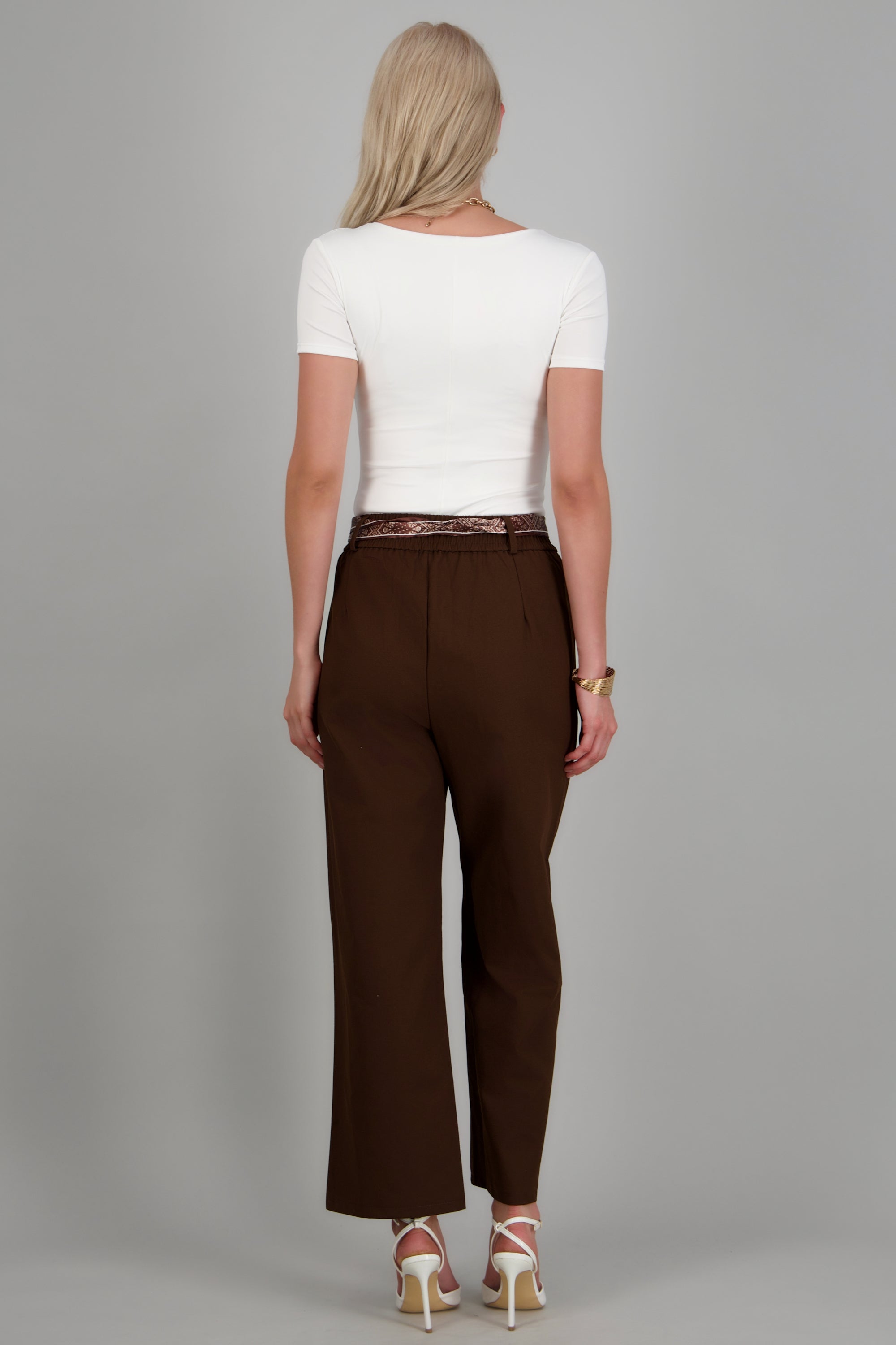 Pantalones con máscada CHOCOLATE