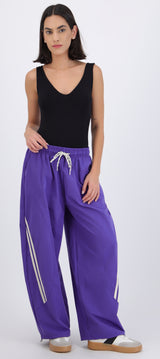 Pantalones rayas corte barrel