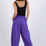 Pantalones rayas corte barrel