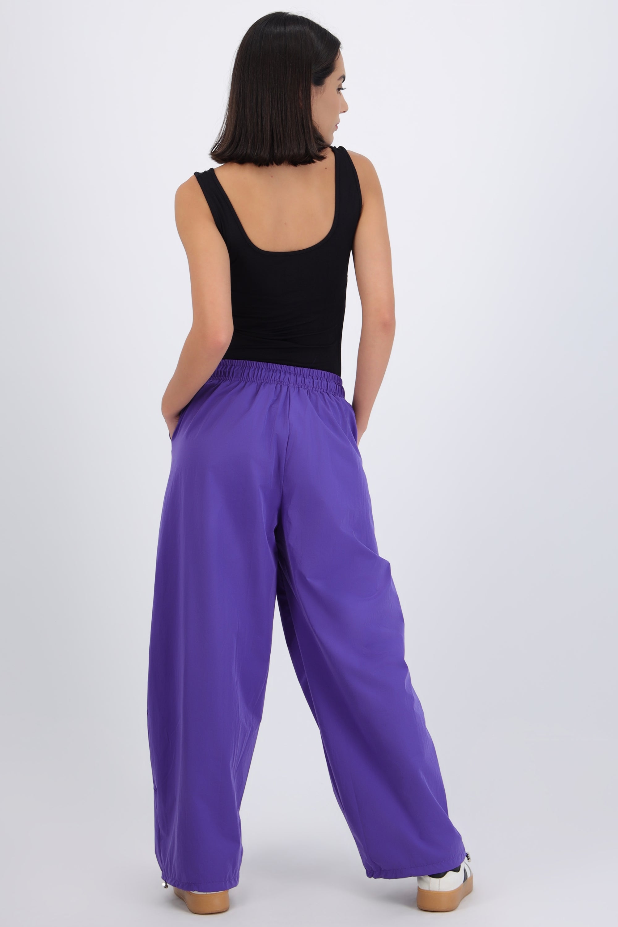 Pantalones rayas corte barrel