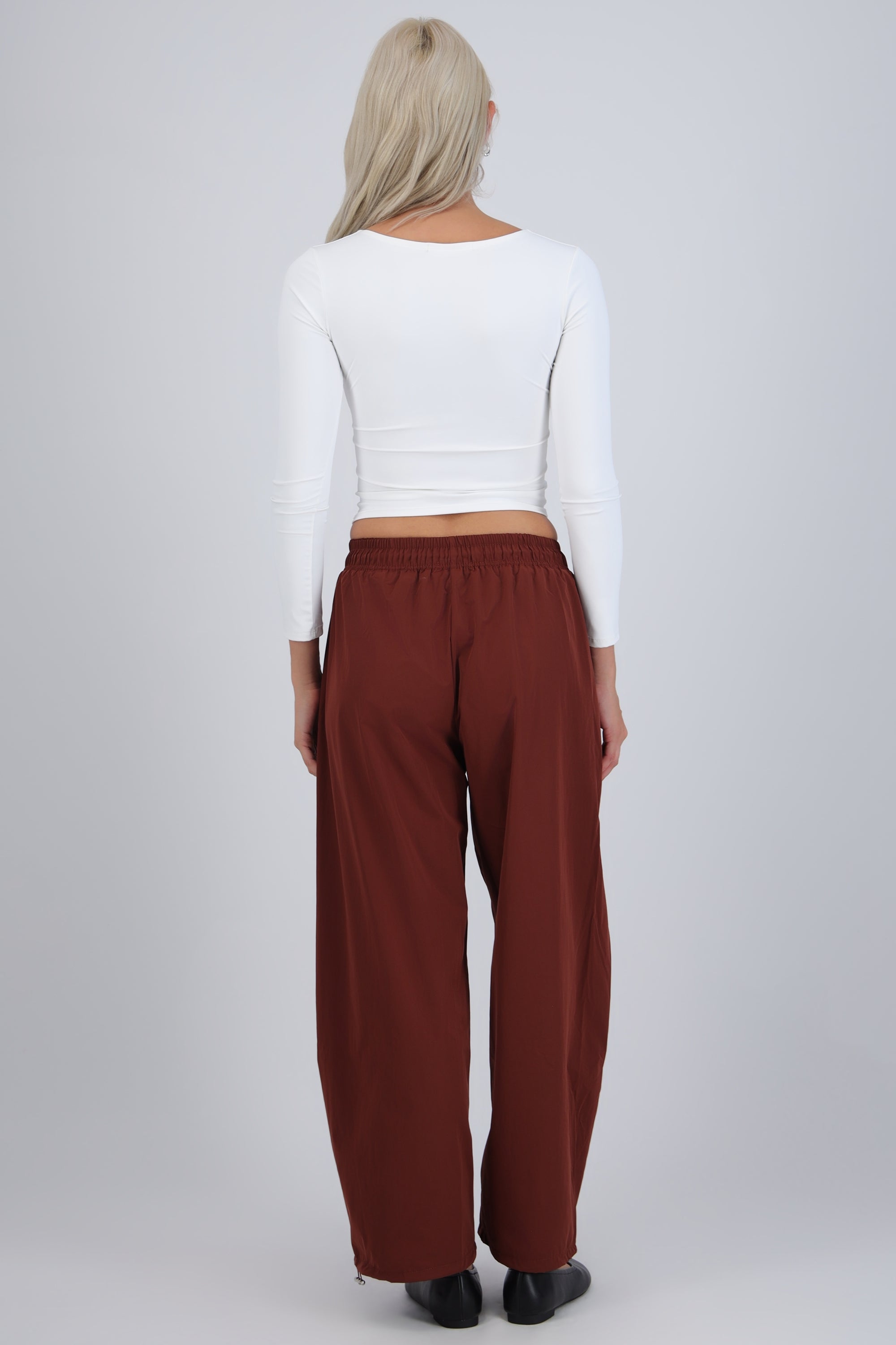 Pantalones rayas corte barrel