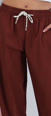 Pantalones rayas corte barrel