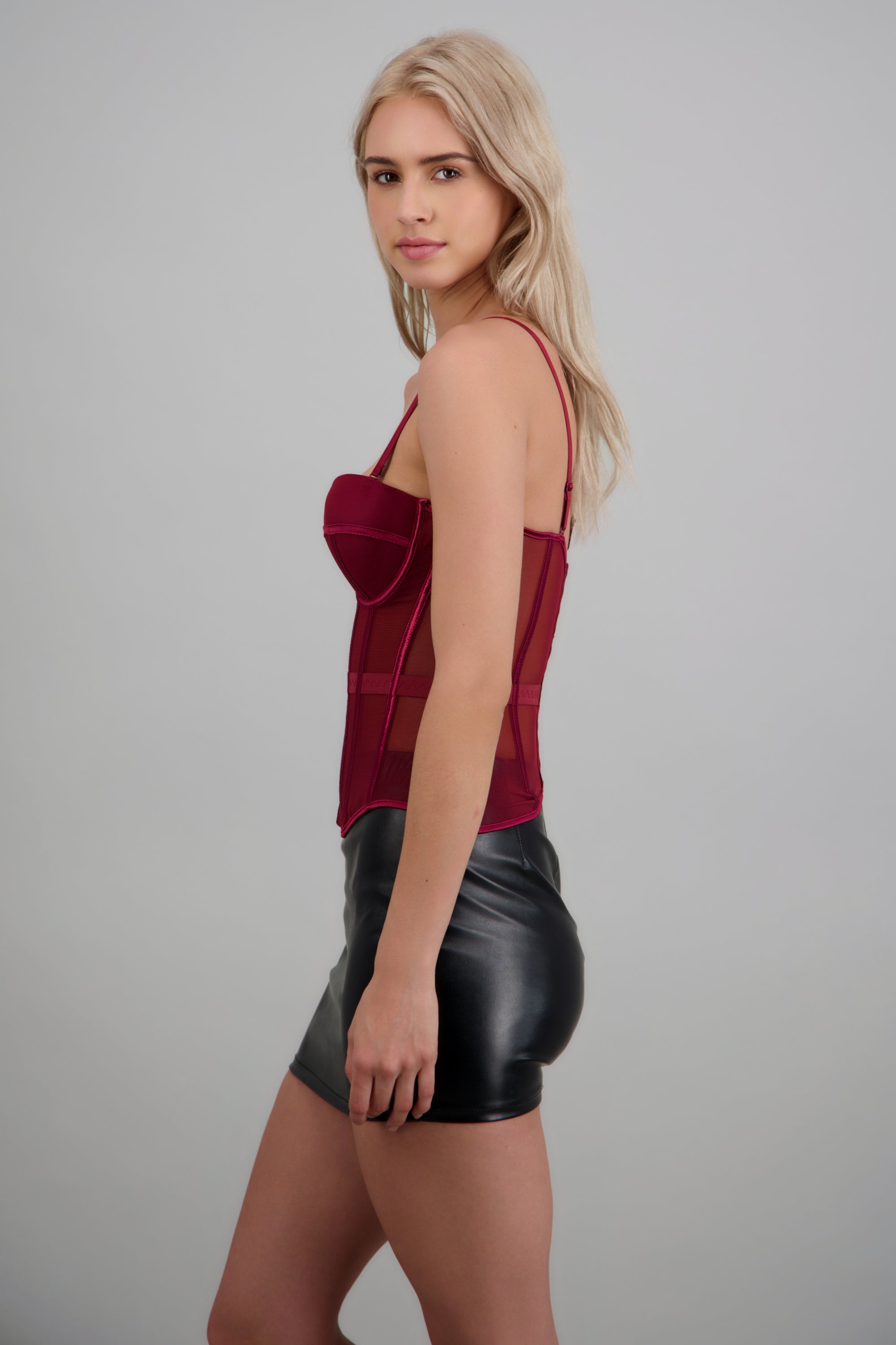 Corset moldeador ROJO QUEMADO