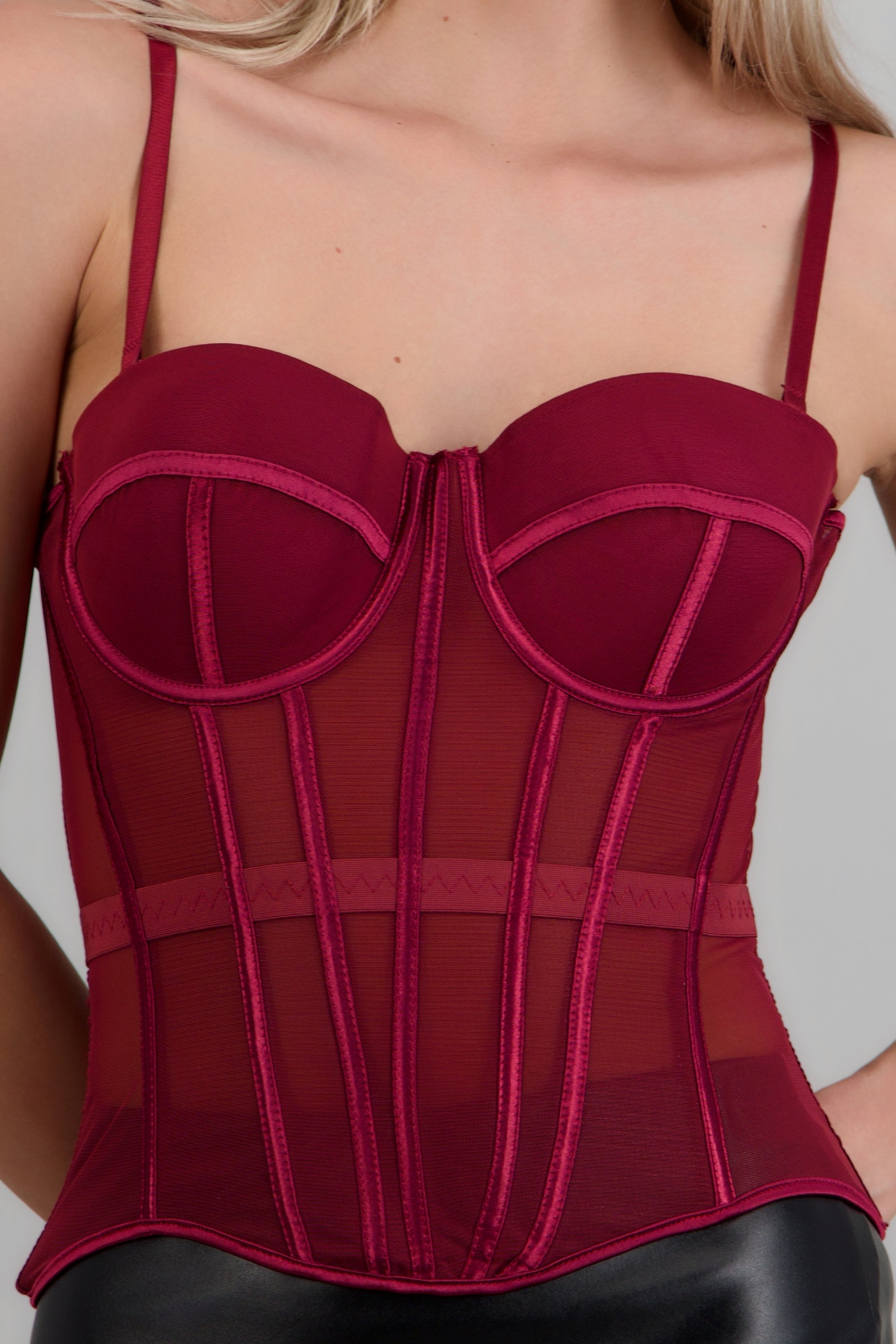 Corset moldeador ROJO QUEMADO