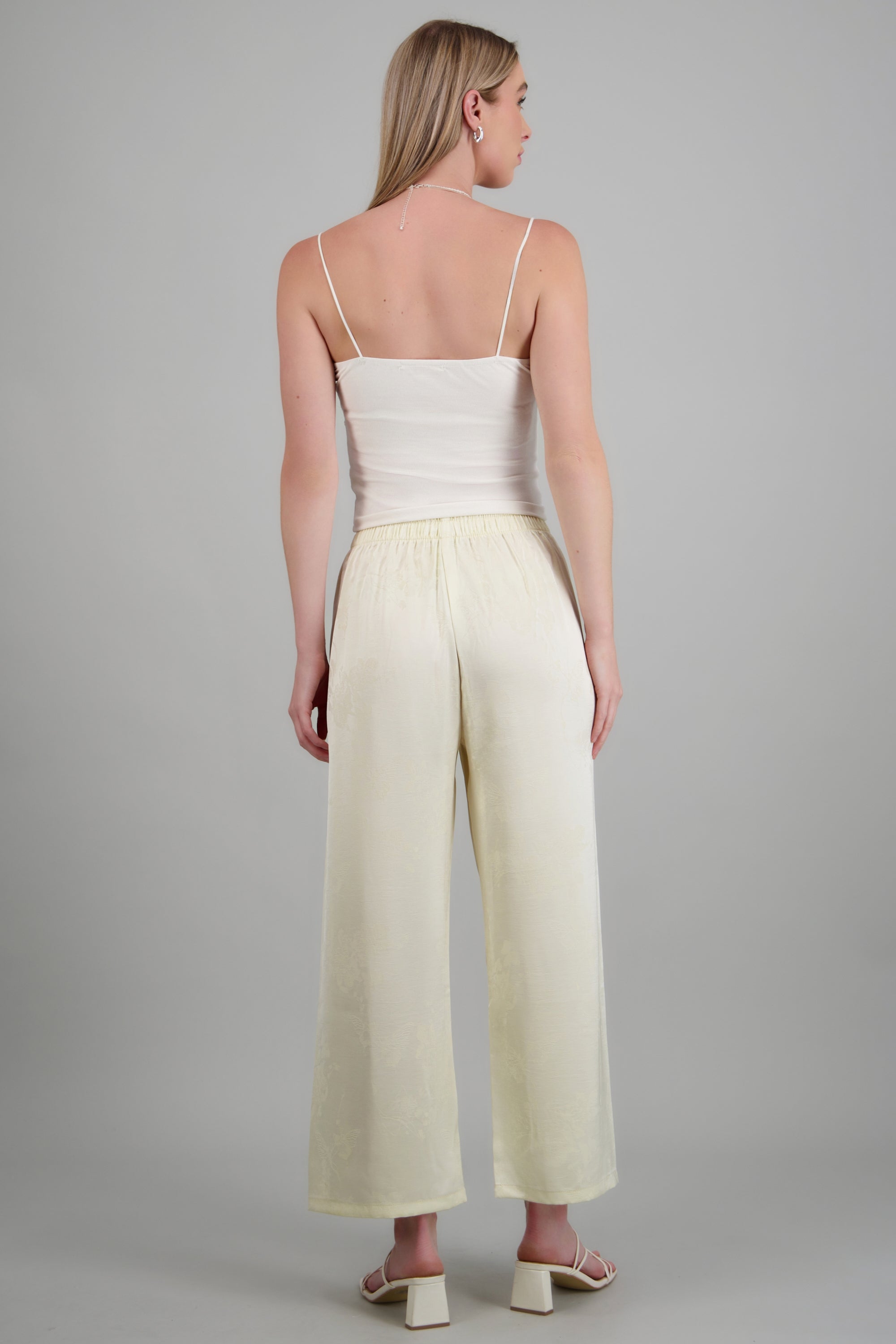 Pantalones con brocado ligeros HUESO