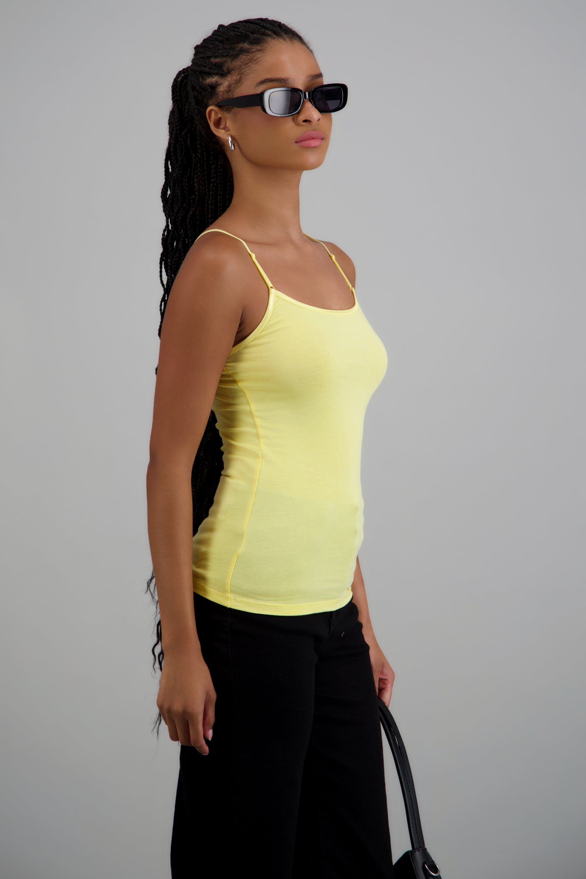 Top largo tirantes AMARILLO PASTEL
