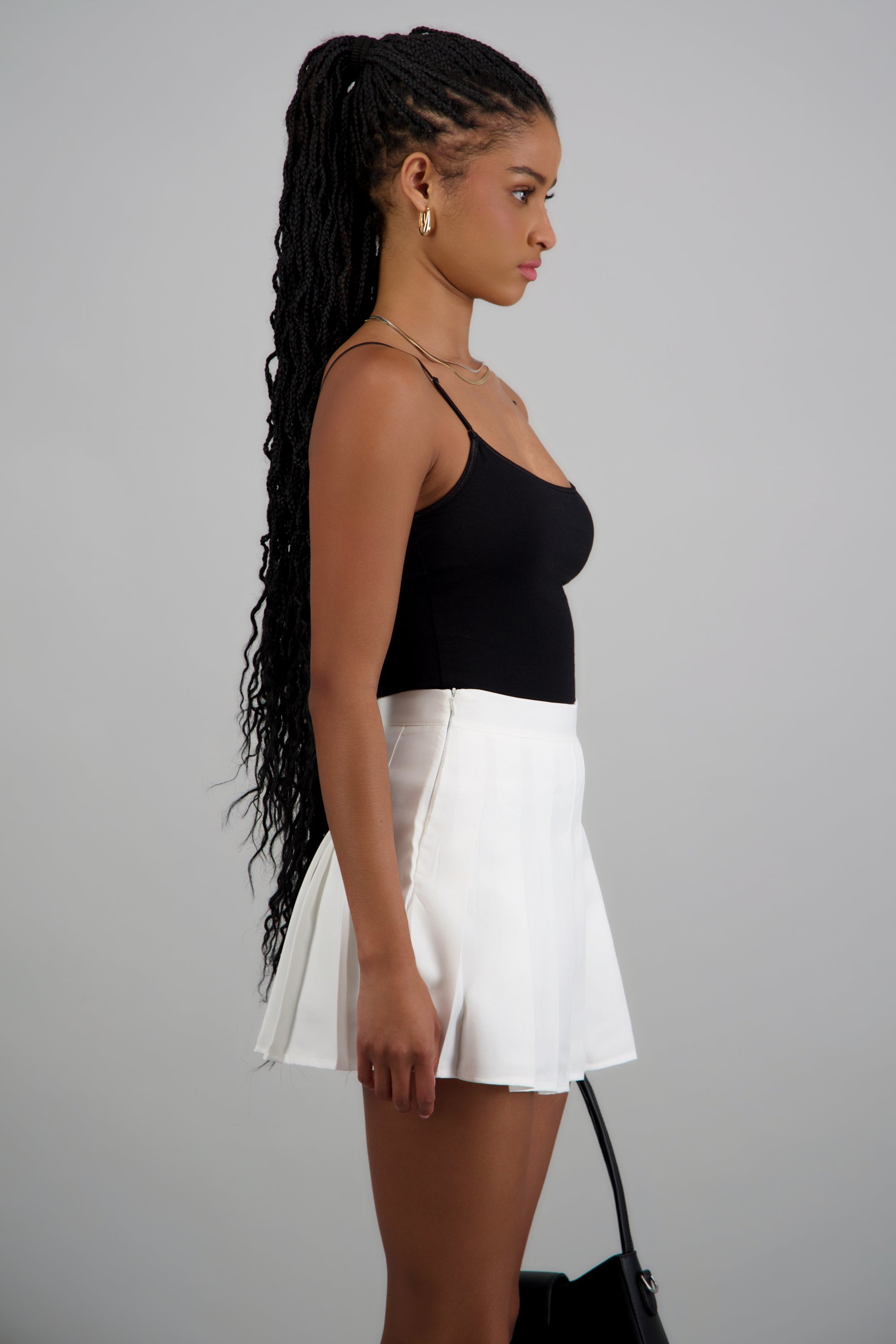 Top tirantes solido NEGRO