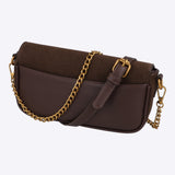 Bolsa shoulder cadena suede