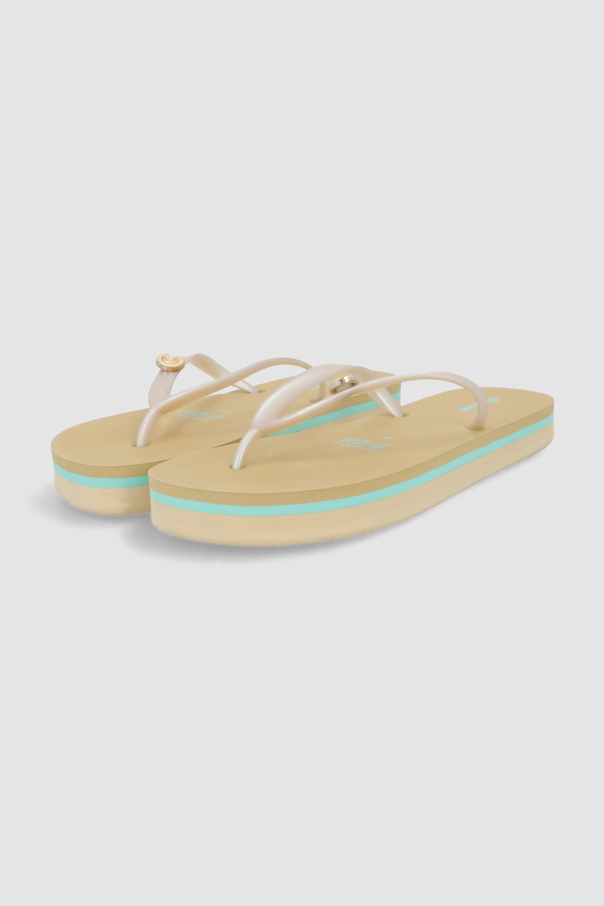 FLIP FLOP DETALLE CONCHA PLATAFORMA KHAKI