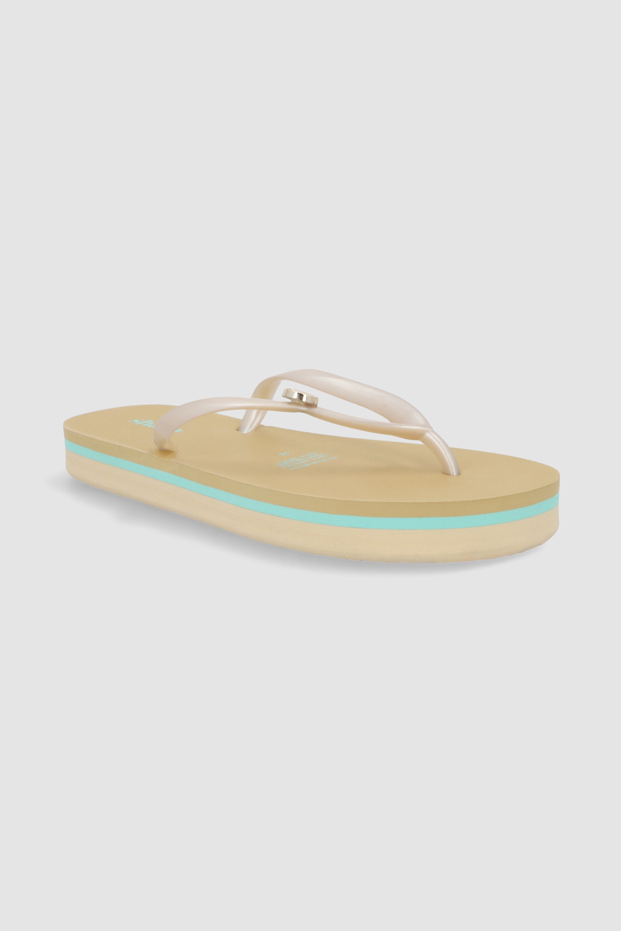 FLIP FLOP DETALLE CONCHA PLATAFORMA KHAKI