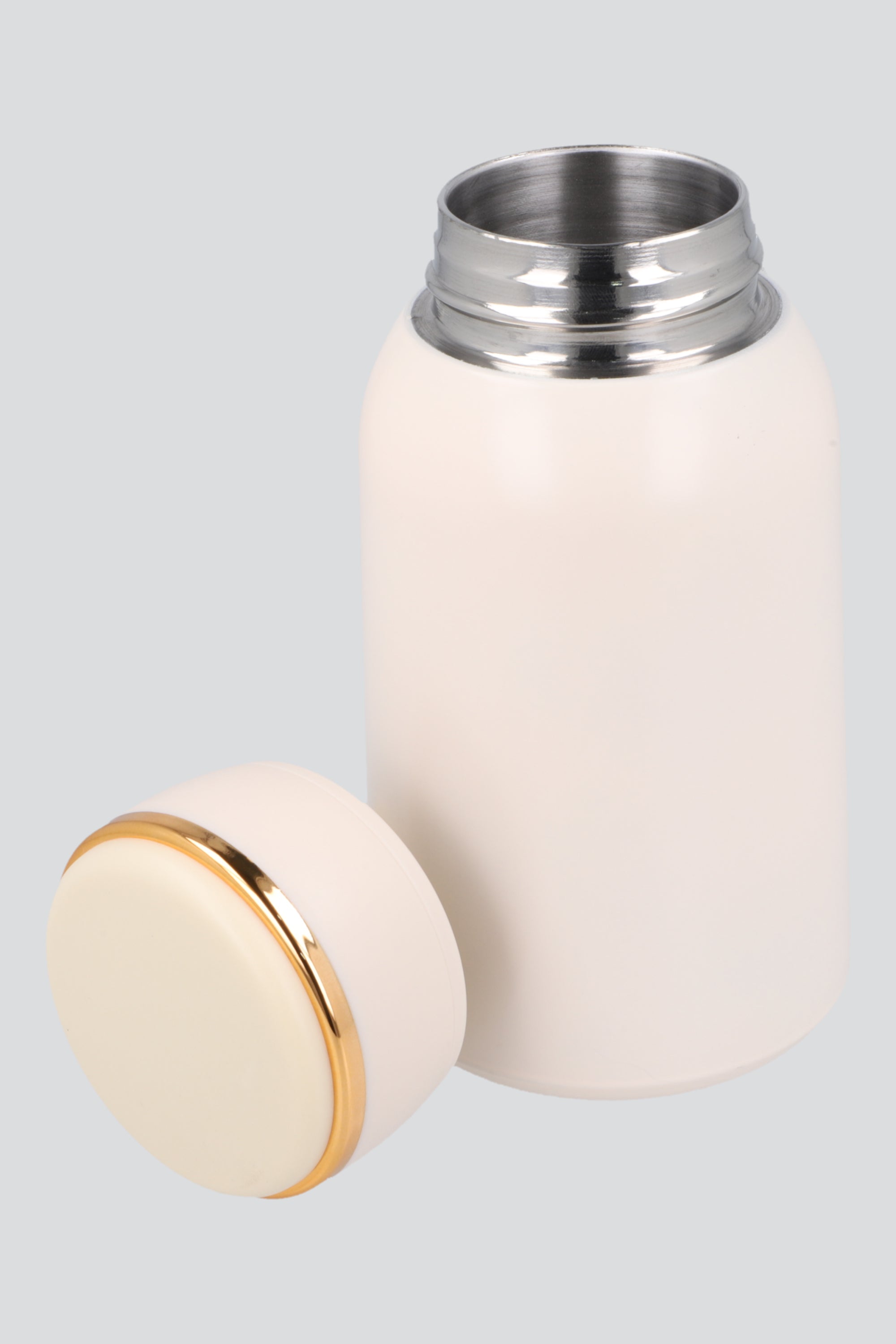 Termo 300 ml línea metálica BLANCO