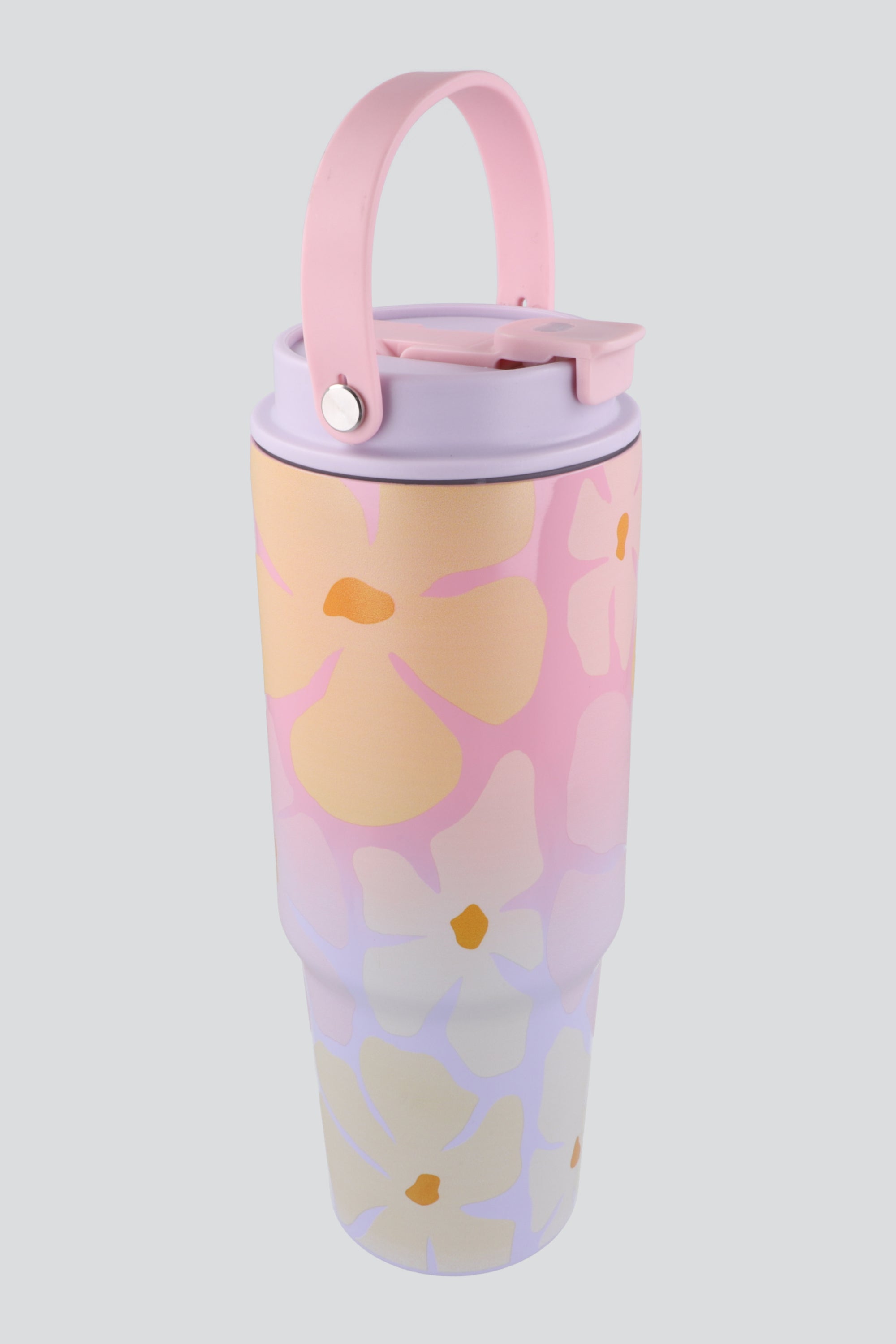 Termo 900 ml flores artísticas PALO DE ROSA