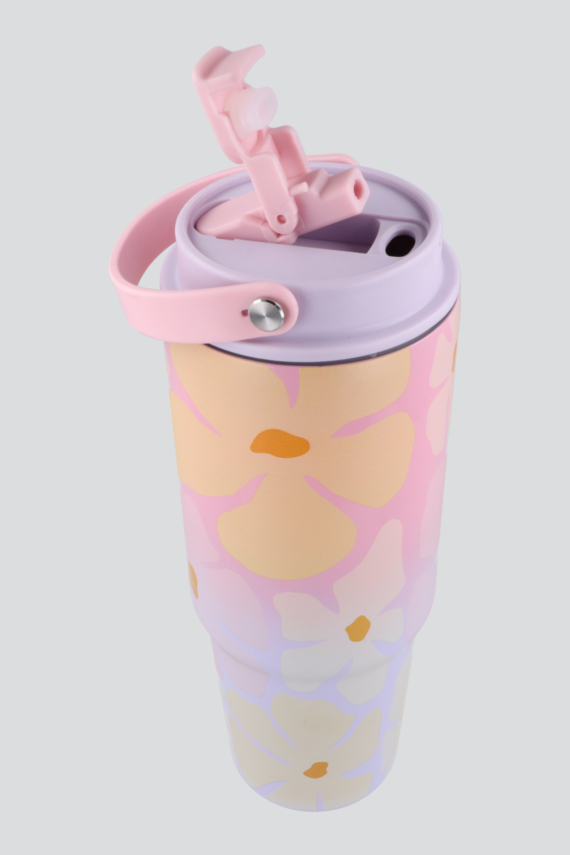 Termo 900 ml flores artísticas PALO DE ROSA