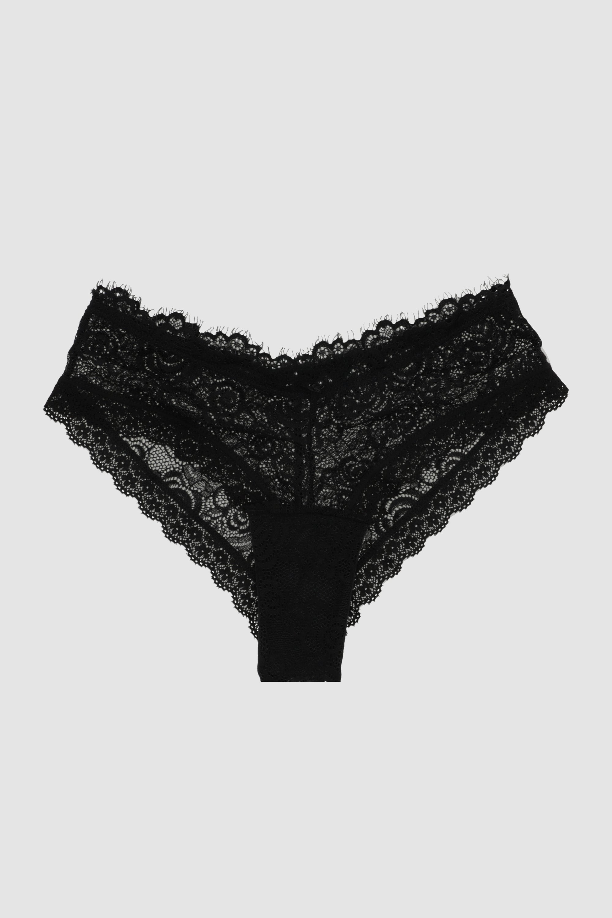 Bikini encaje rosas NEGRO