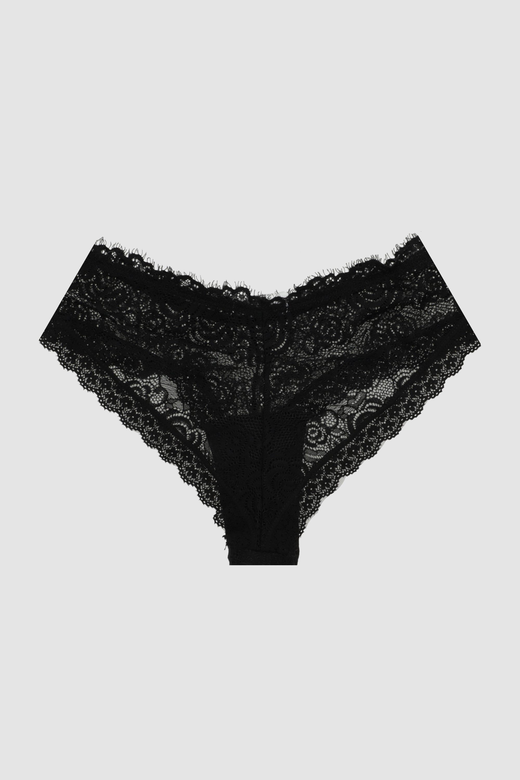 Bikini encaje rosas NEGRO