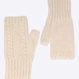 Guantes bordados sin dedos