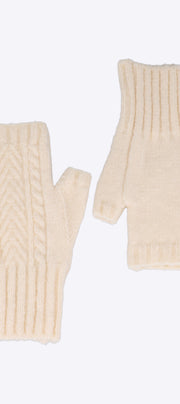 Guantes bordados sin dedos