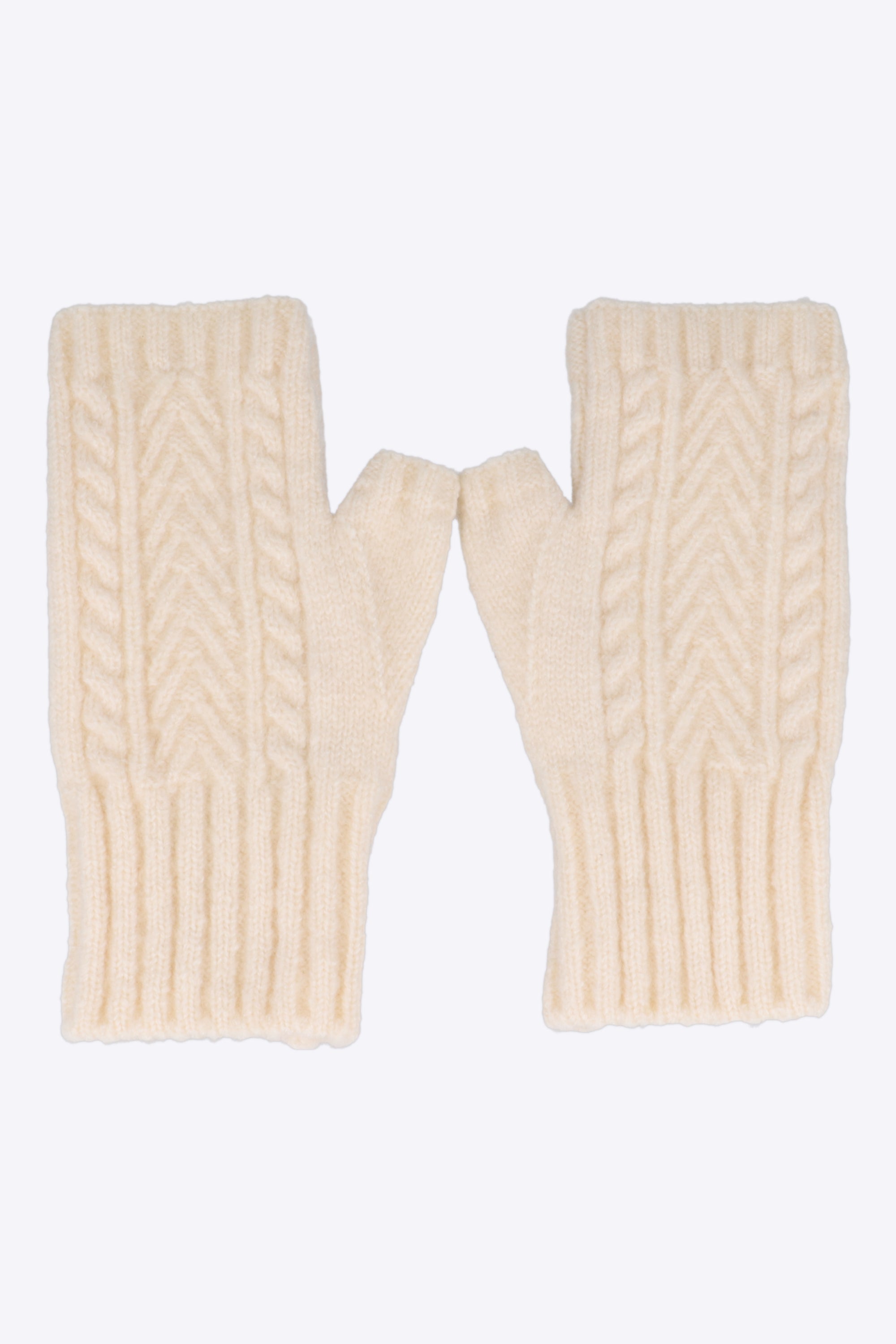 Guantes bordados sin dedos