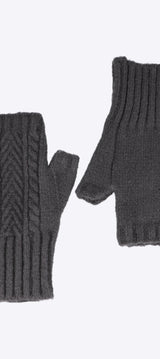 Guantes bordados sin dedos