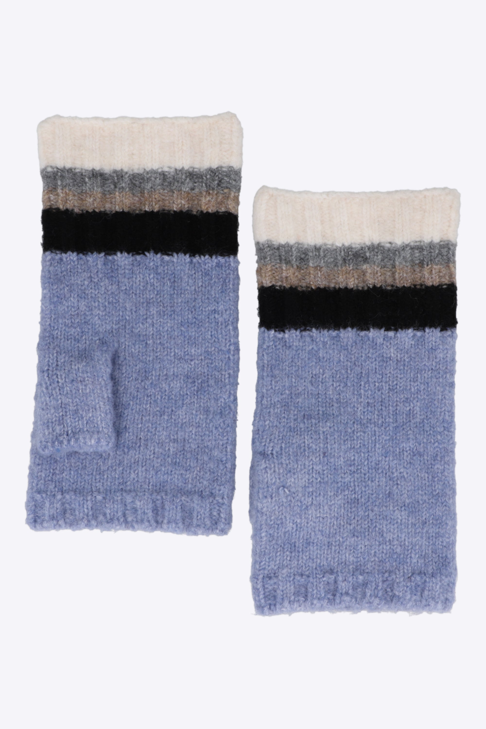Guantes sin dedos rayas