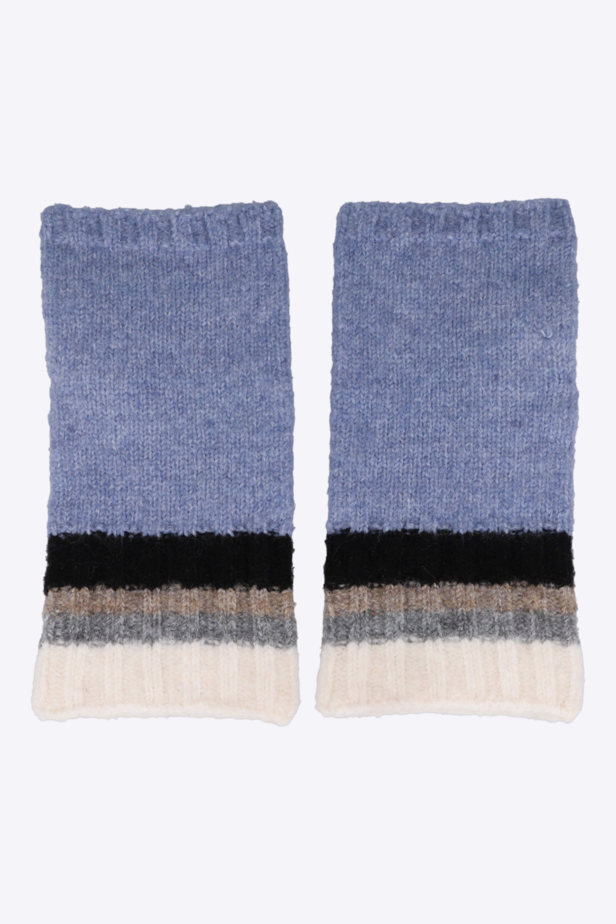 Guantes sin dedos rayas