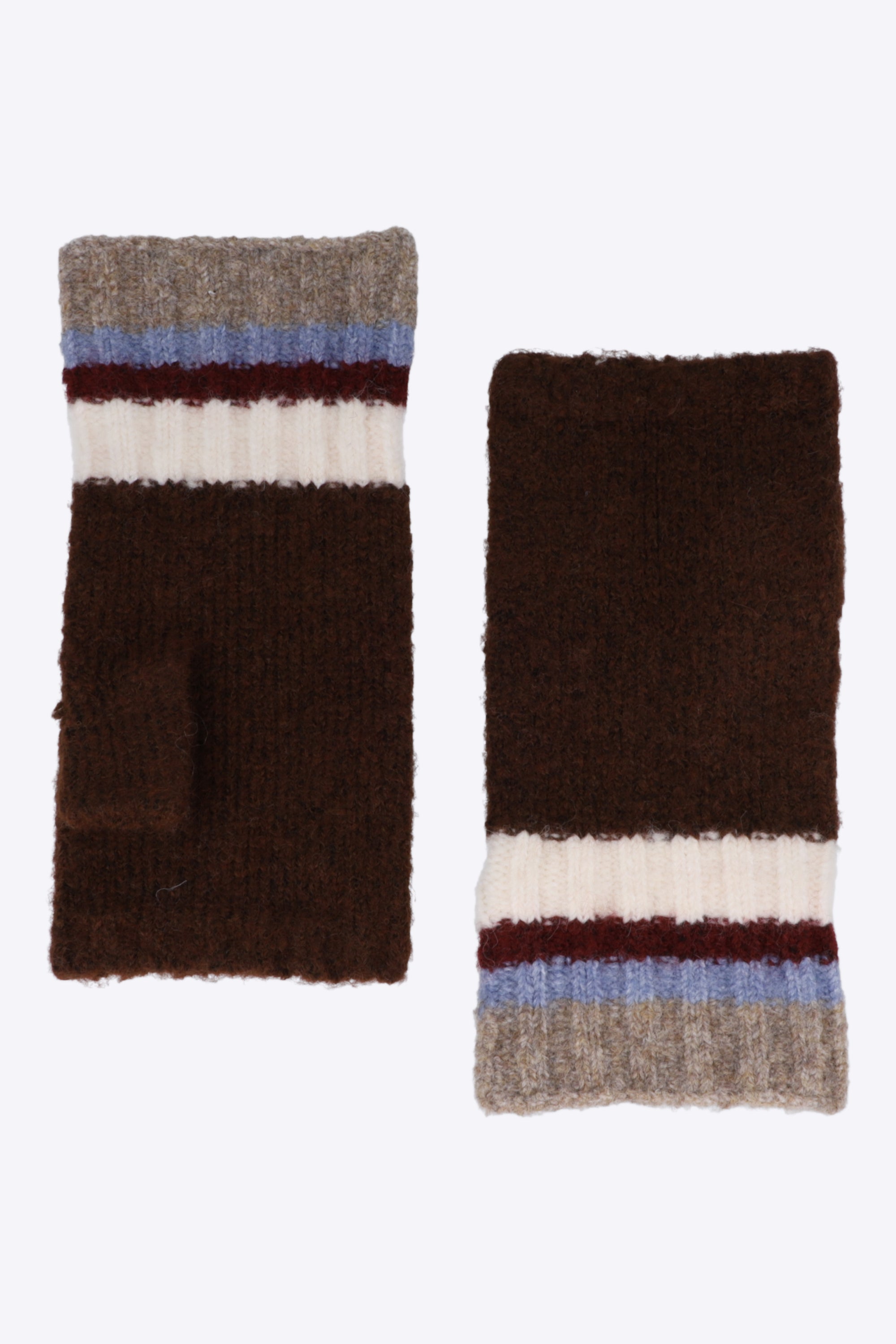 Guantes sin dedos rayas