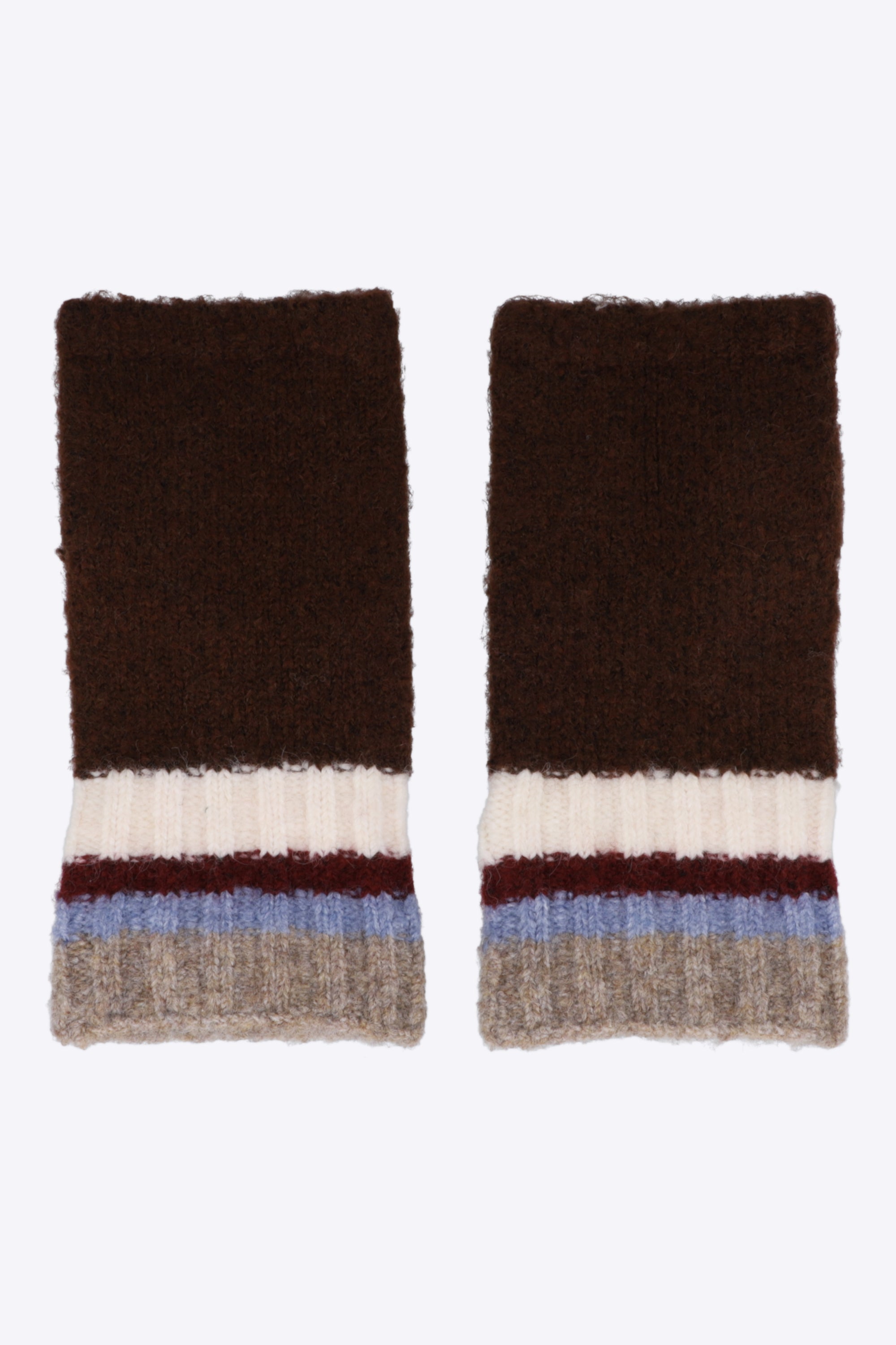 Guantes sin dedos rayas