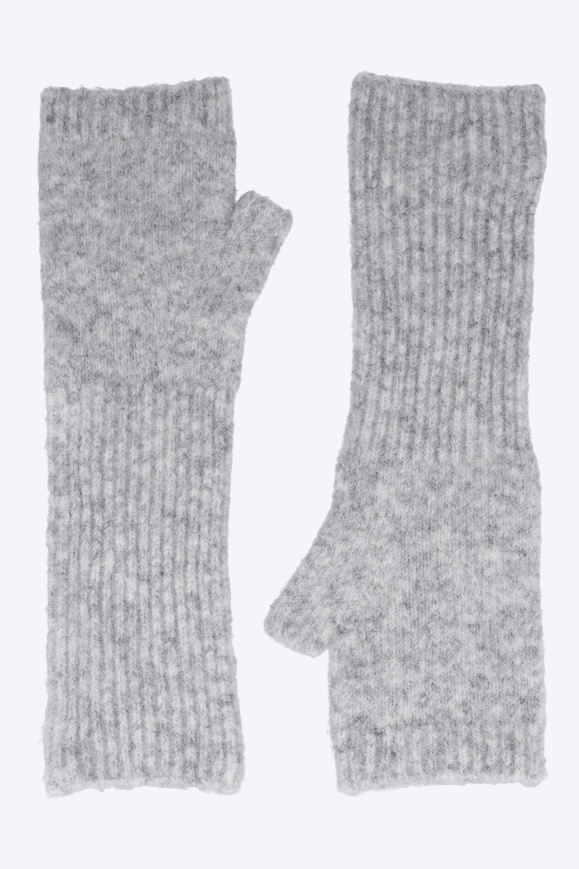 Guantes sin dedos jaspe largos