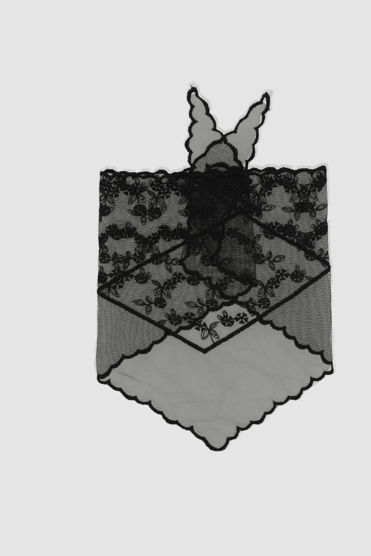 Pañuelo encaje triangulo NEGRO