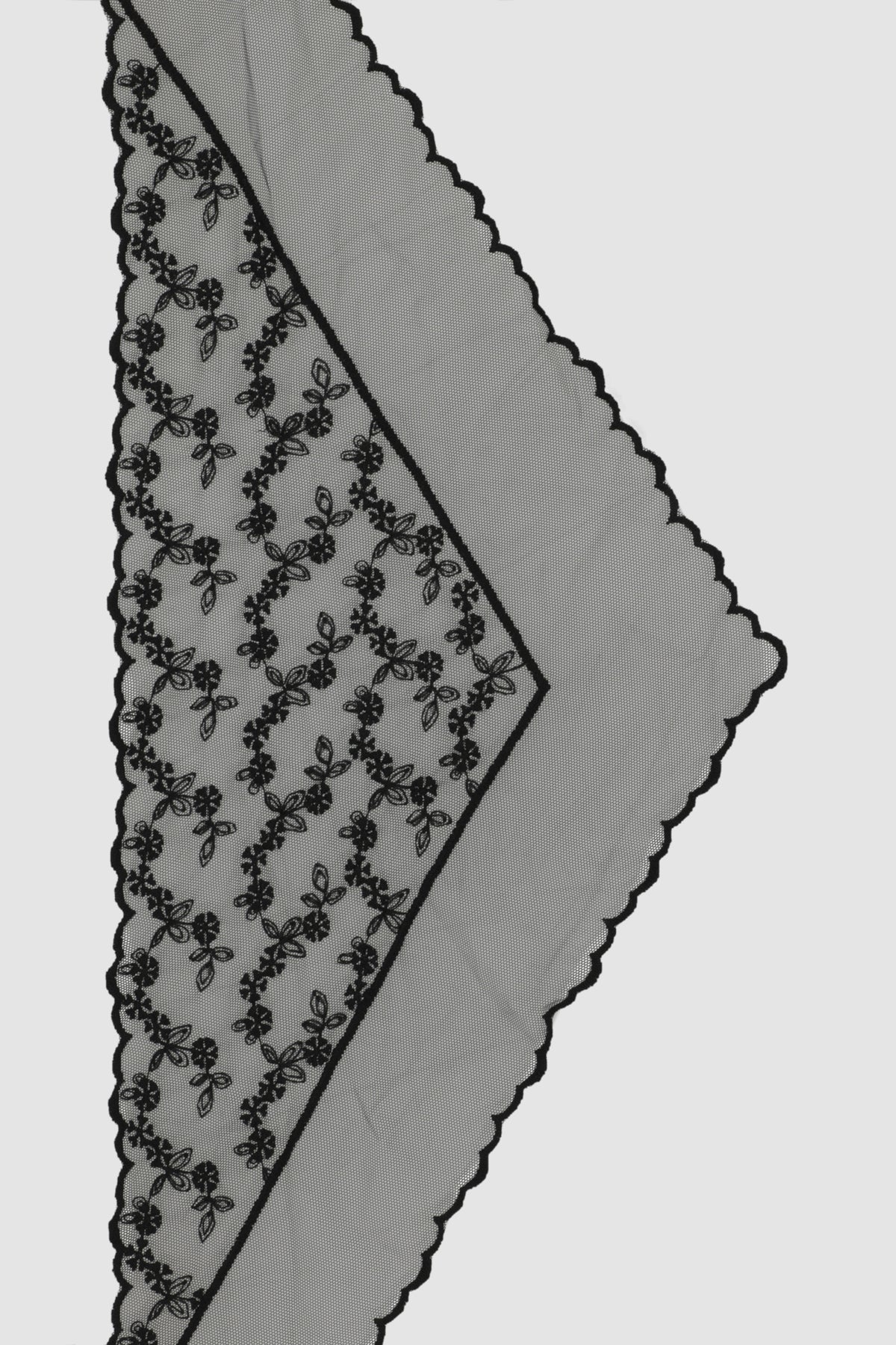 Pañuelo encaje triangulo NEGRO