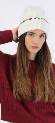 Beanie orilla festón