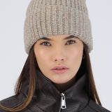 Beanie tejido jaspeado