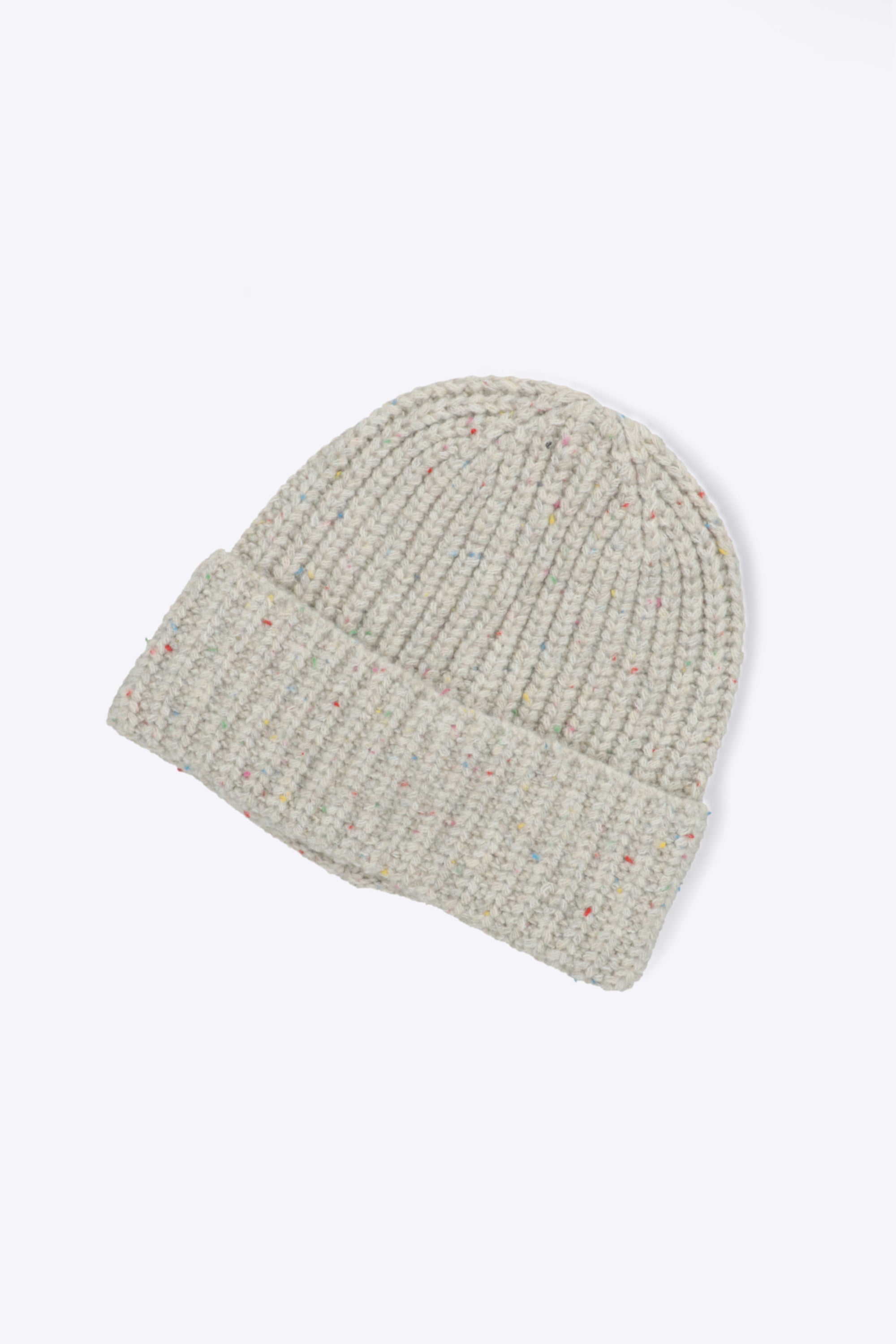 Beanie tejido jaspeado