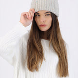 Beanie tejido jaspeado