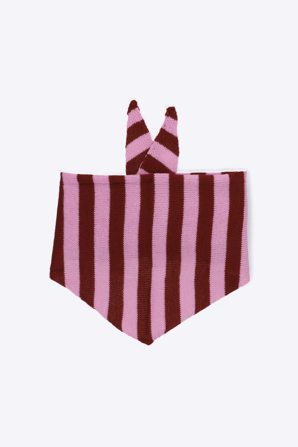 Bufanda triángulo rayas ROSA