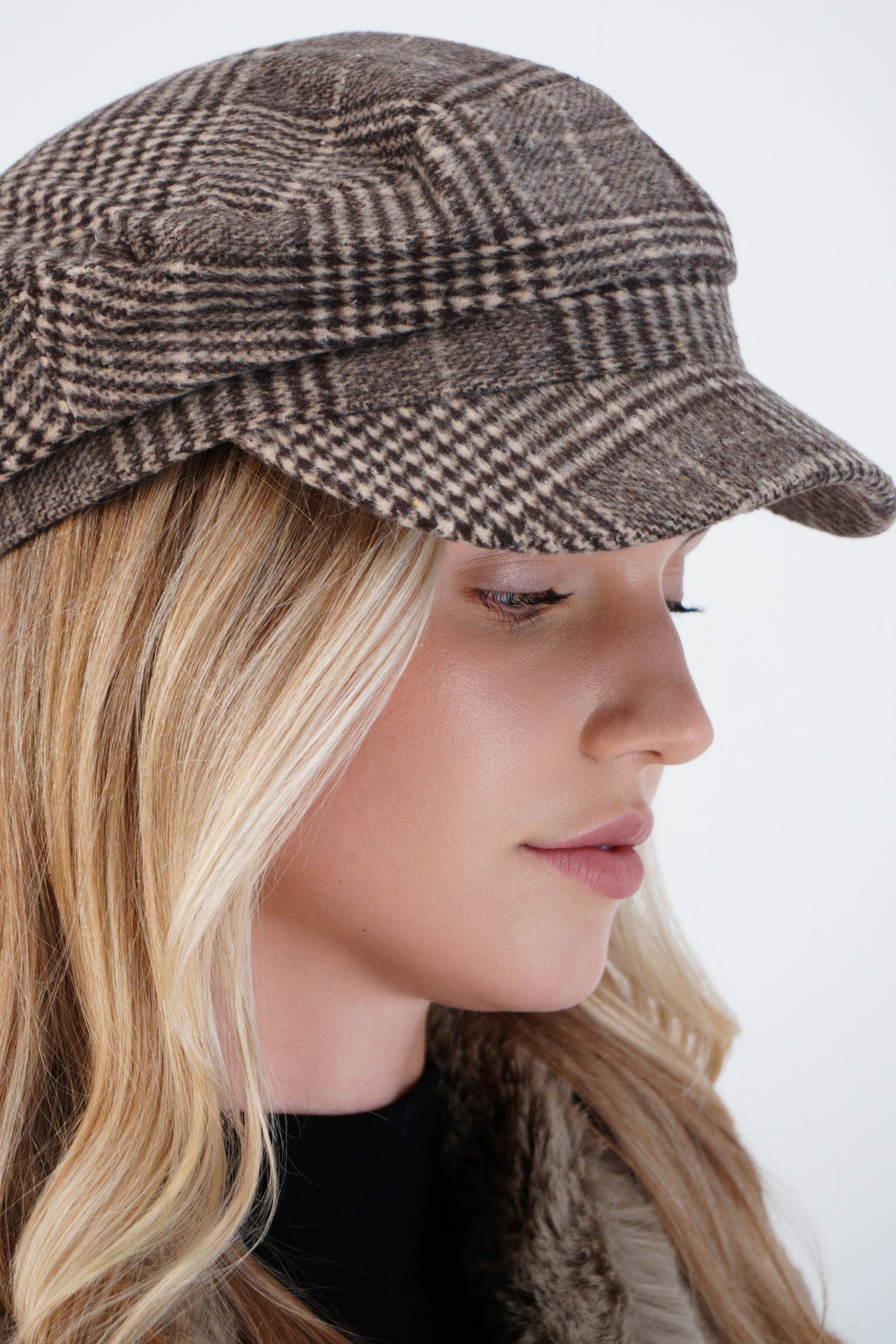 Gorra winter tartán