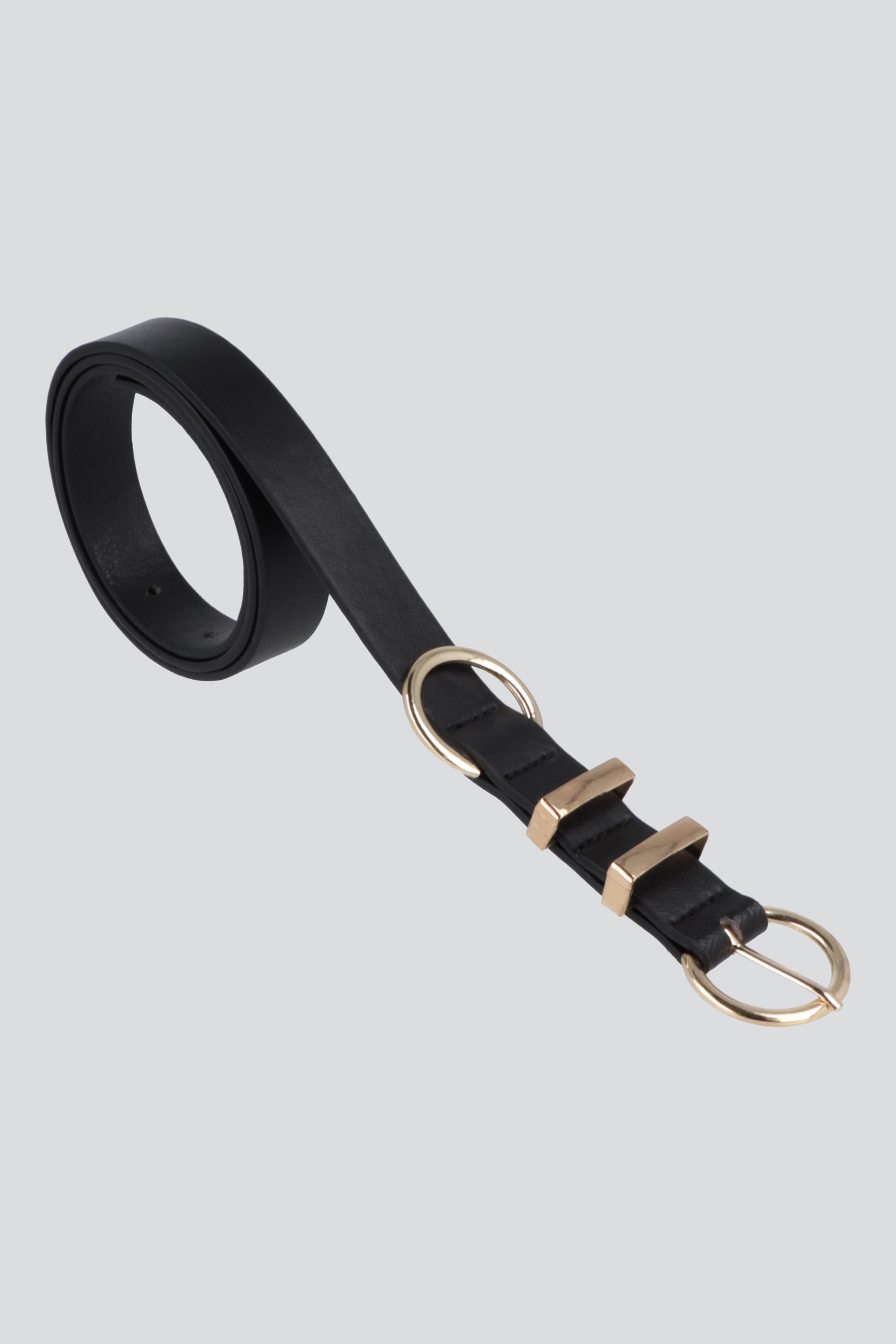 Cinturón aros pu NEGRO