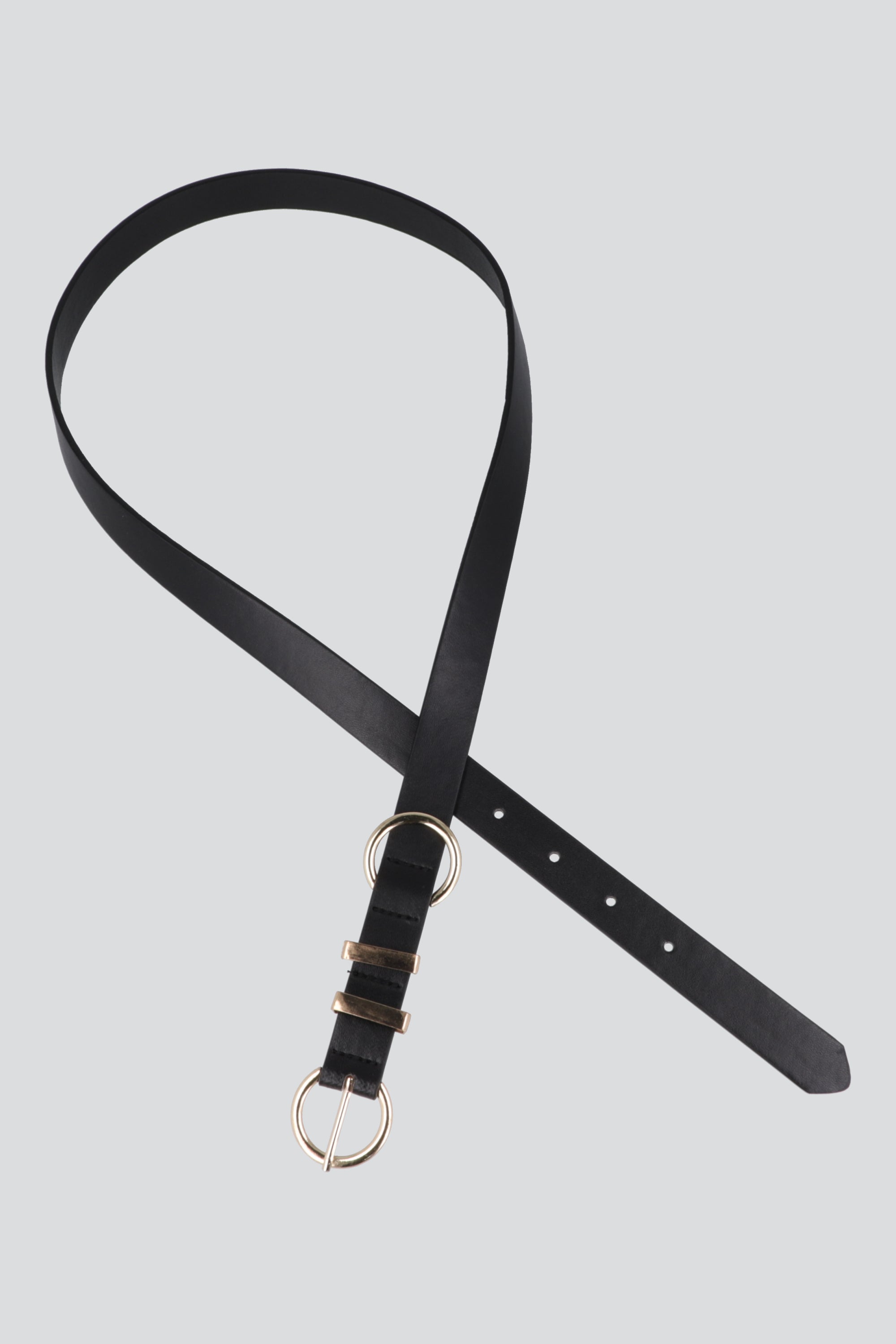 Cinturón aros pu NEGRO