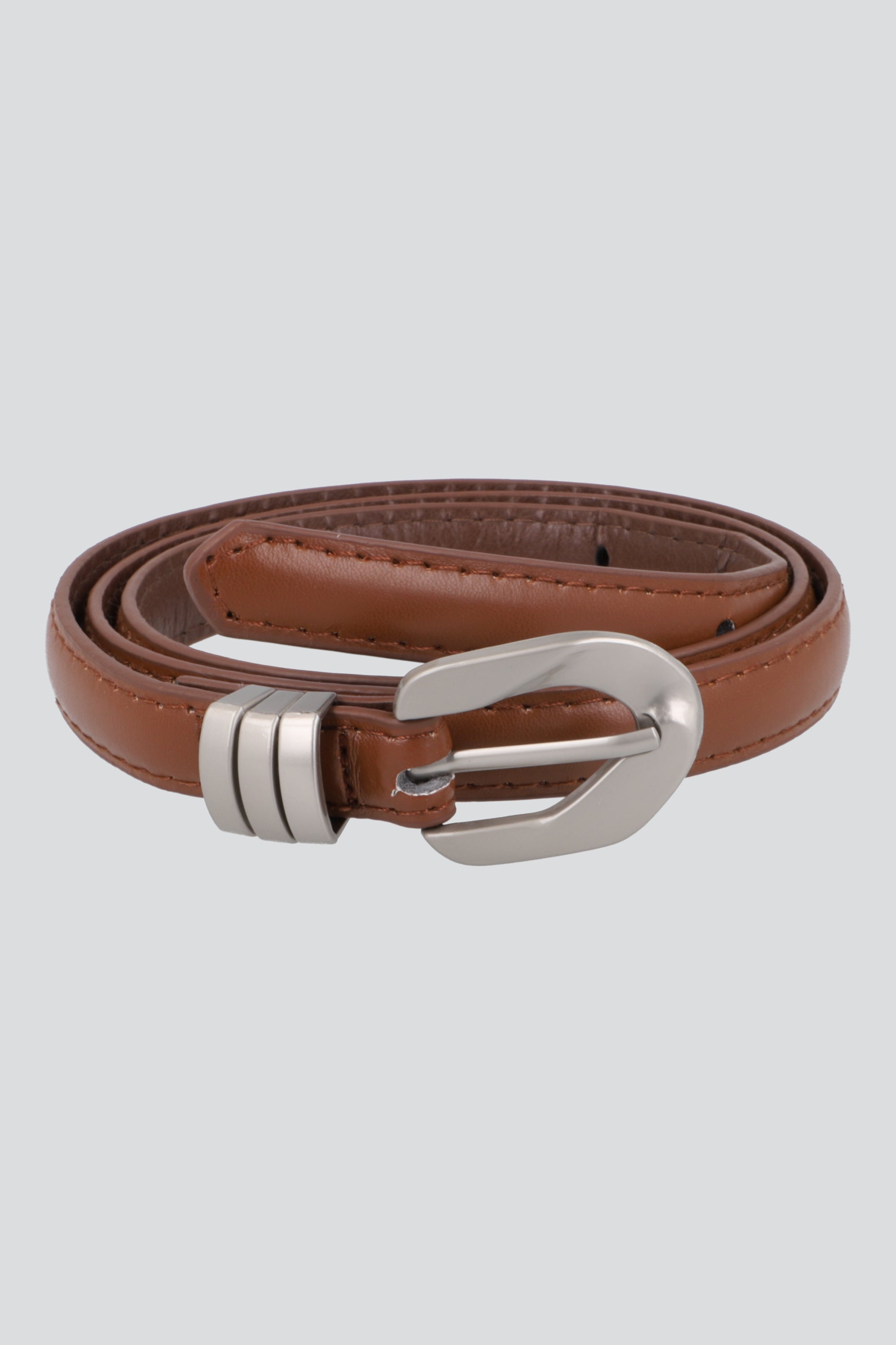 Cinturón tres aros doble vuelta CAFE