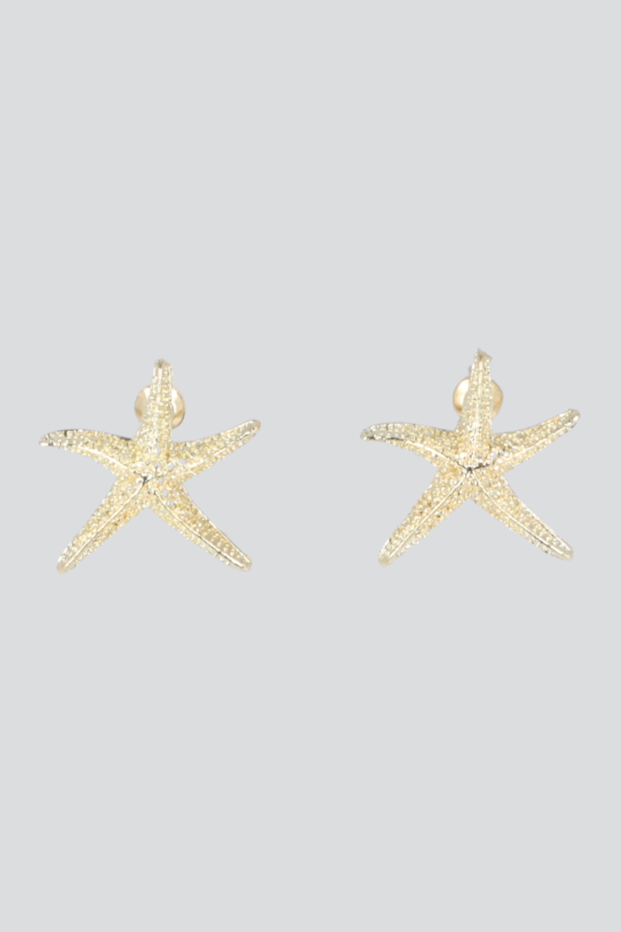 ARETES ESTRELLA DE MAR METAL ORO
