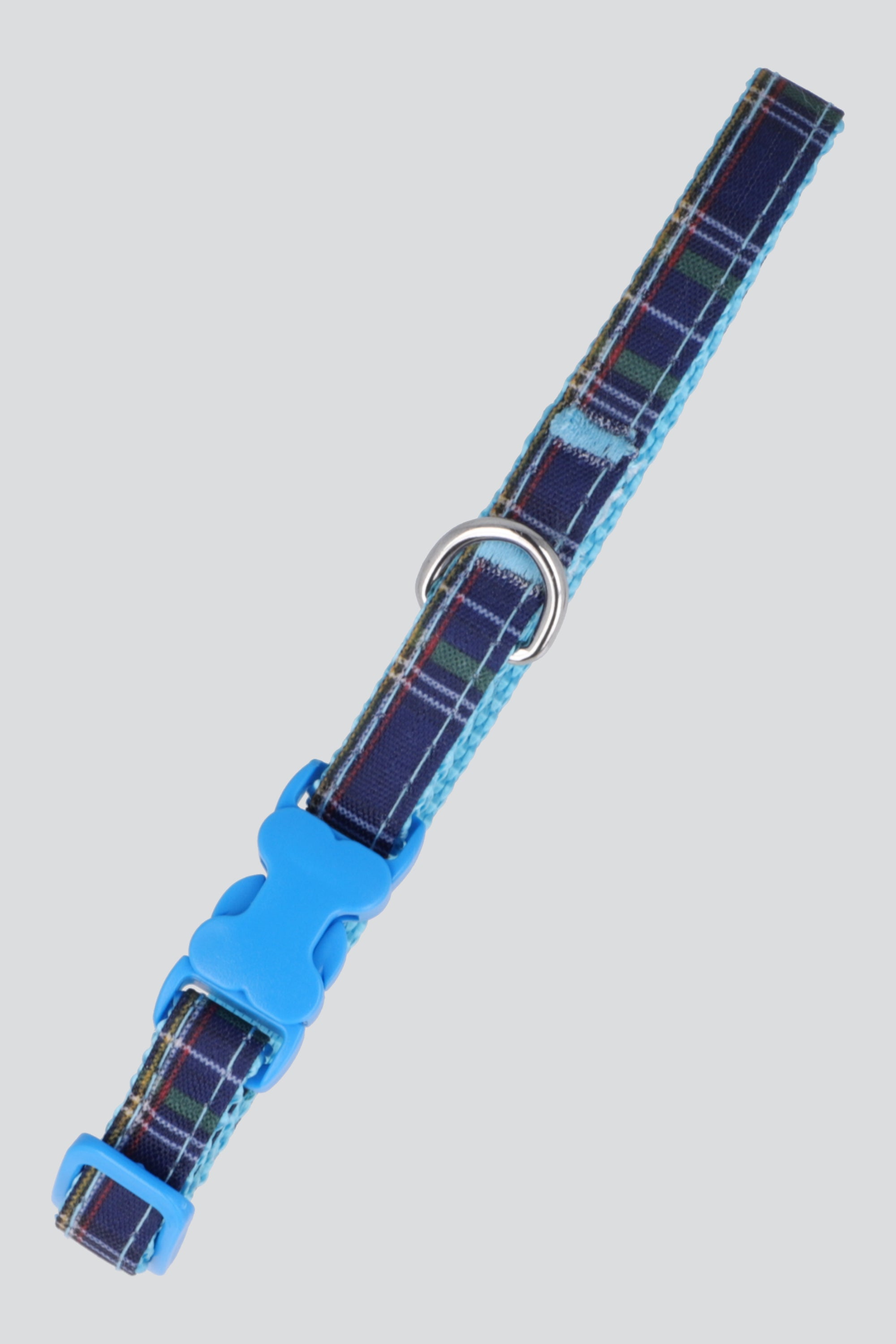 Collar tartán mascota AZUL