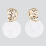 Aretes caracola nacar