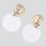 Aretes caracola nacar