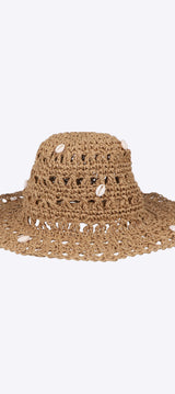 Sombrero floppy calado conchas