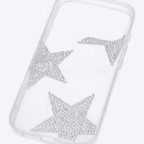 Funda celular i phone 17 pro estrellas glitter