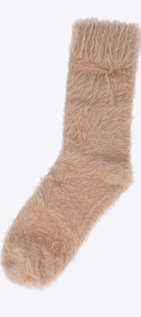 Calceta tejido peluche