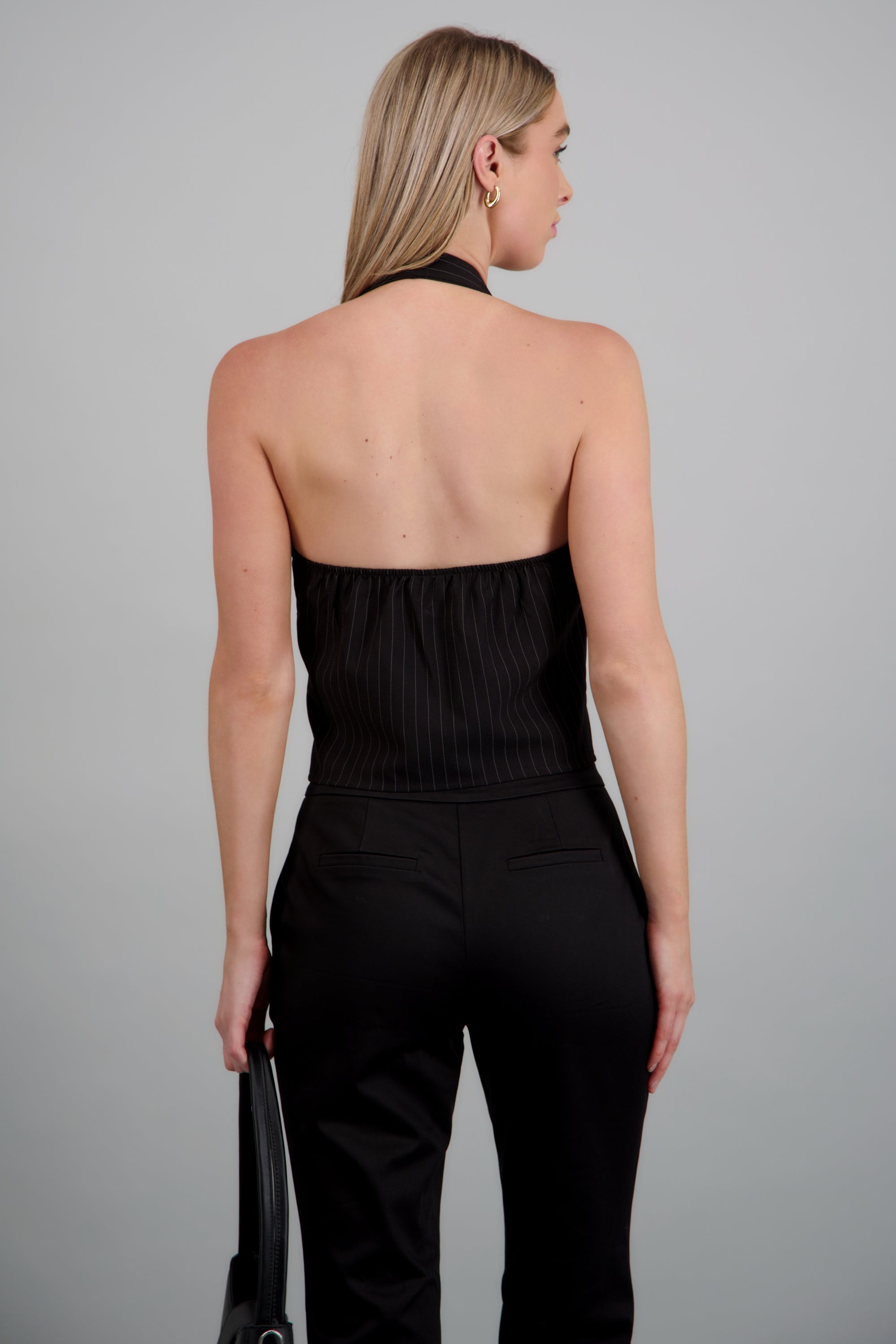 Top halter raya diplomática NEGRO COMBO